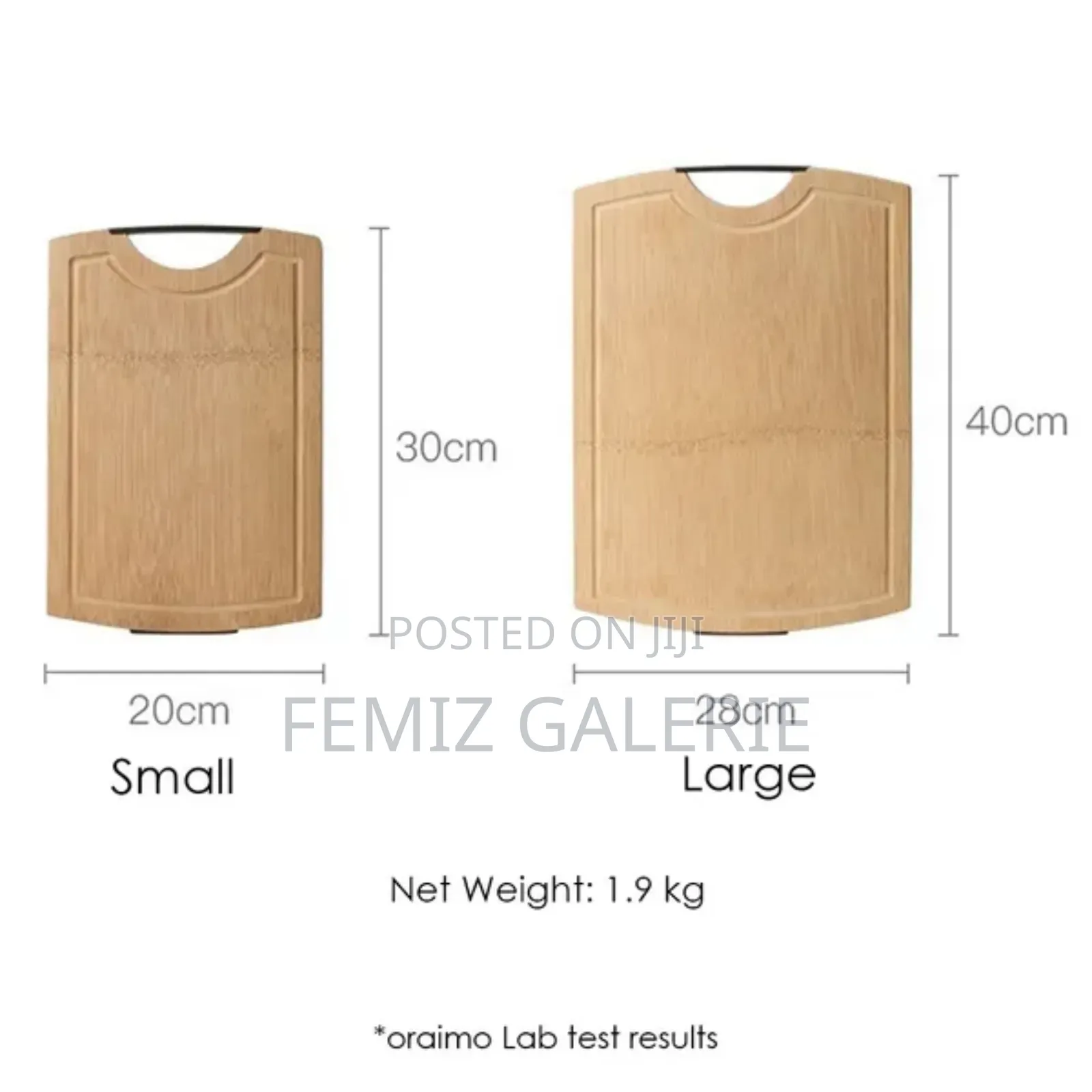 Oraimo Purechop Durable Bamboo Structure Cutting Boards