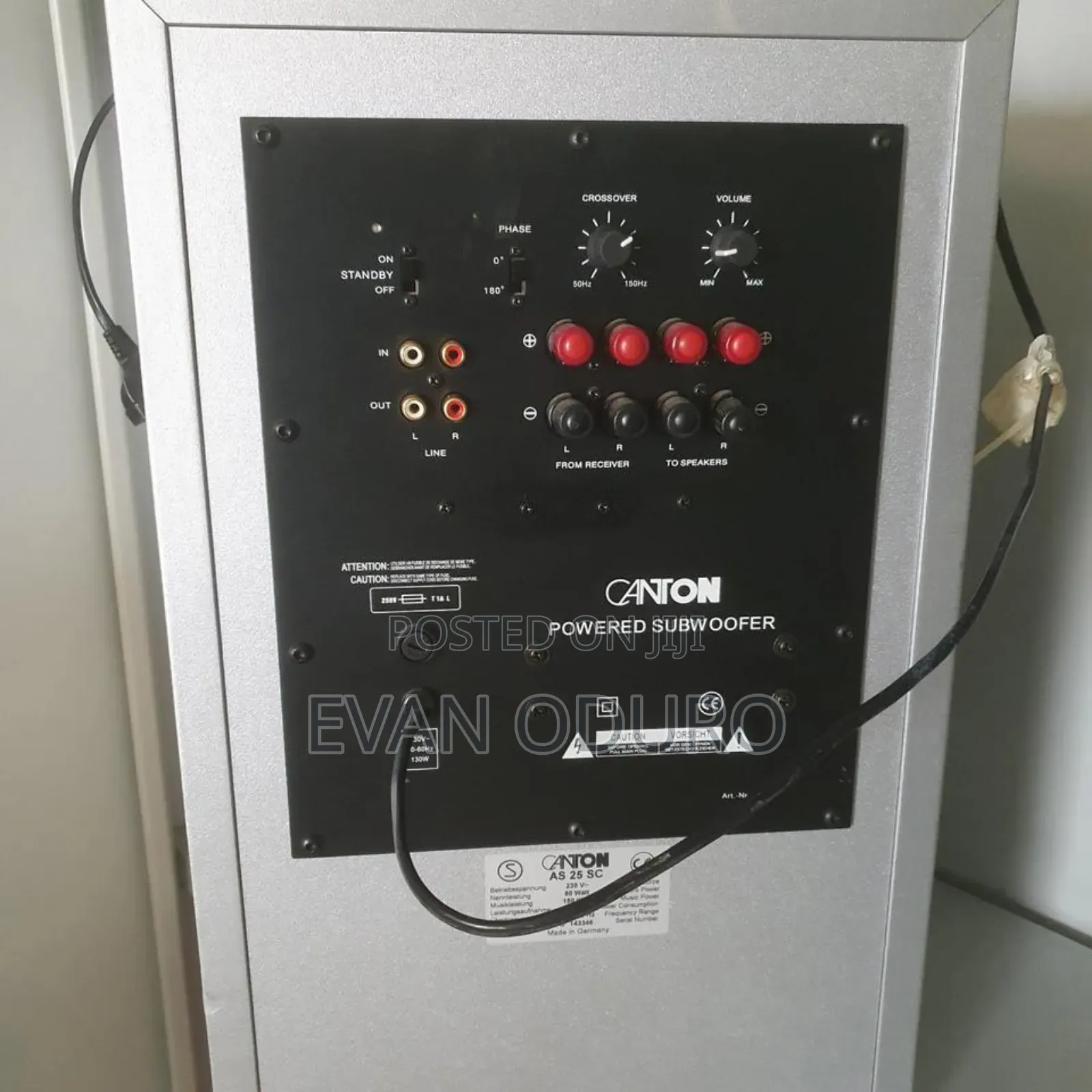 Powerful Canton German Made Active Woofer Quality Bass Immersive Sound
