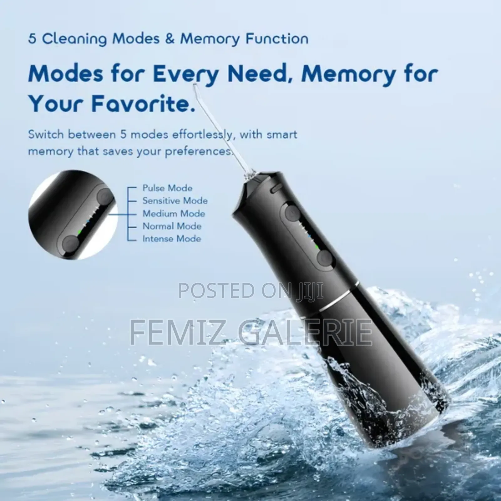 Oraimo Flossjet Pro Comfortable Smart Flosser With 5 Cleaning Modes