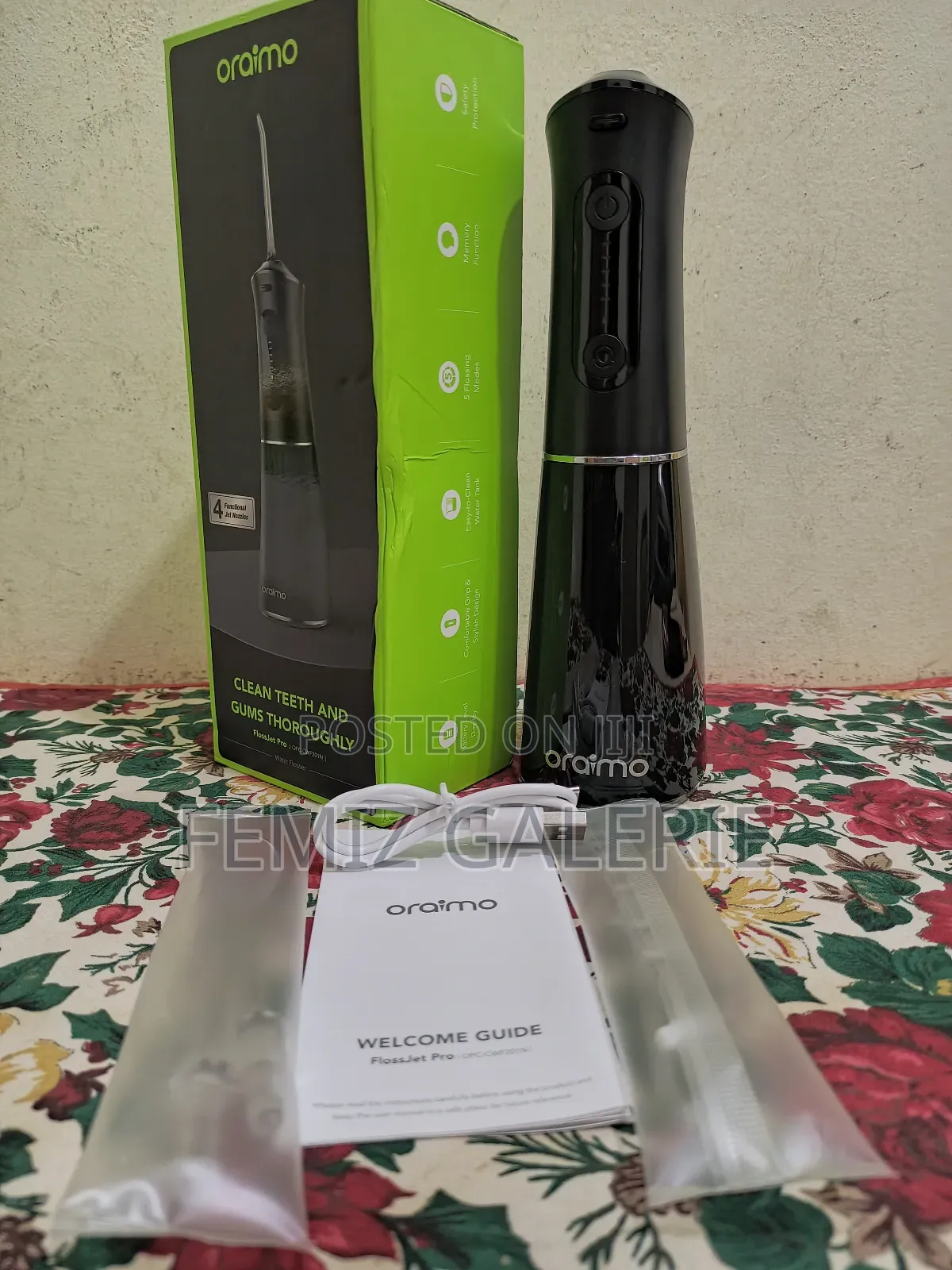 Oraimo Flossjet Pro Comfortable Smart Flosser With 5 Cleaning Modes