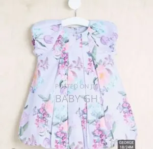 Girls Floral Balloon Dress From George