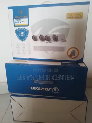 4 Channel 5mp Ip Camera Kit ( High Definition )