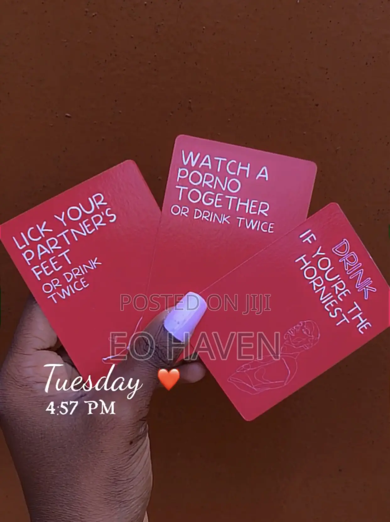 Excited and Exhausted Card Game