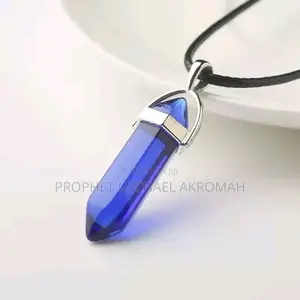 Natural Tiger Eye Blue Stone Crystal Pendant