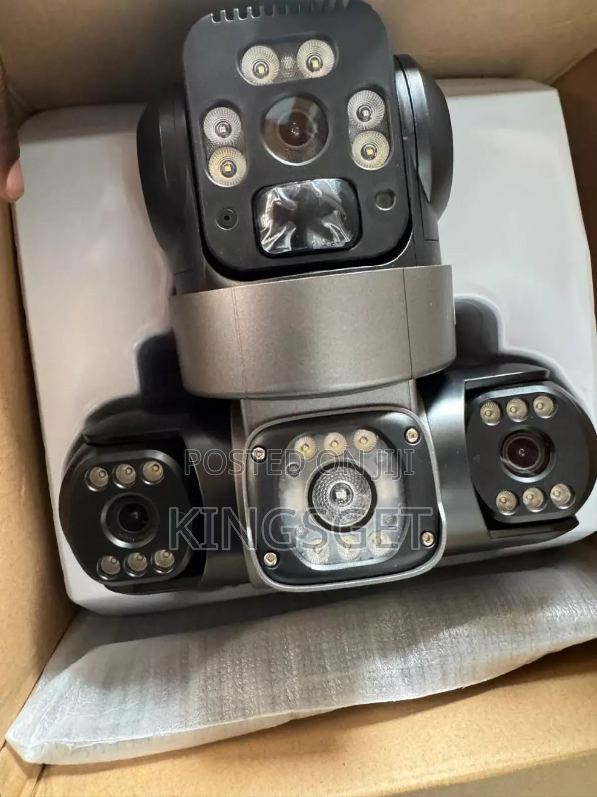 3 Lens Solar 4g Surveillance Cctv Camera Takes All Sim Cards