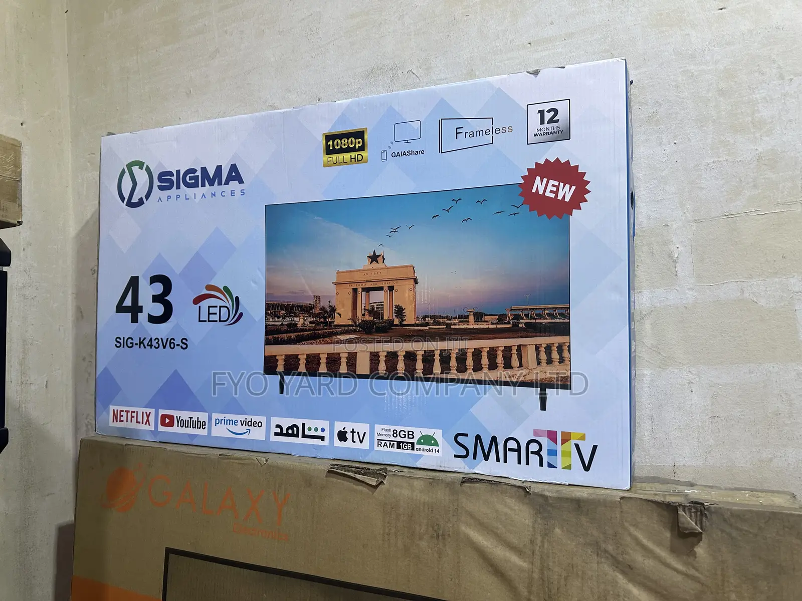 Sigma 43 Inch Smart Digital FHD Led Tv Icast Frameless