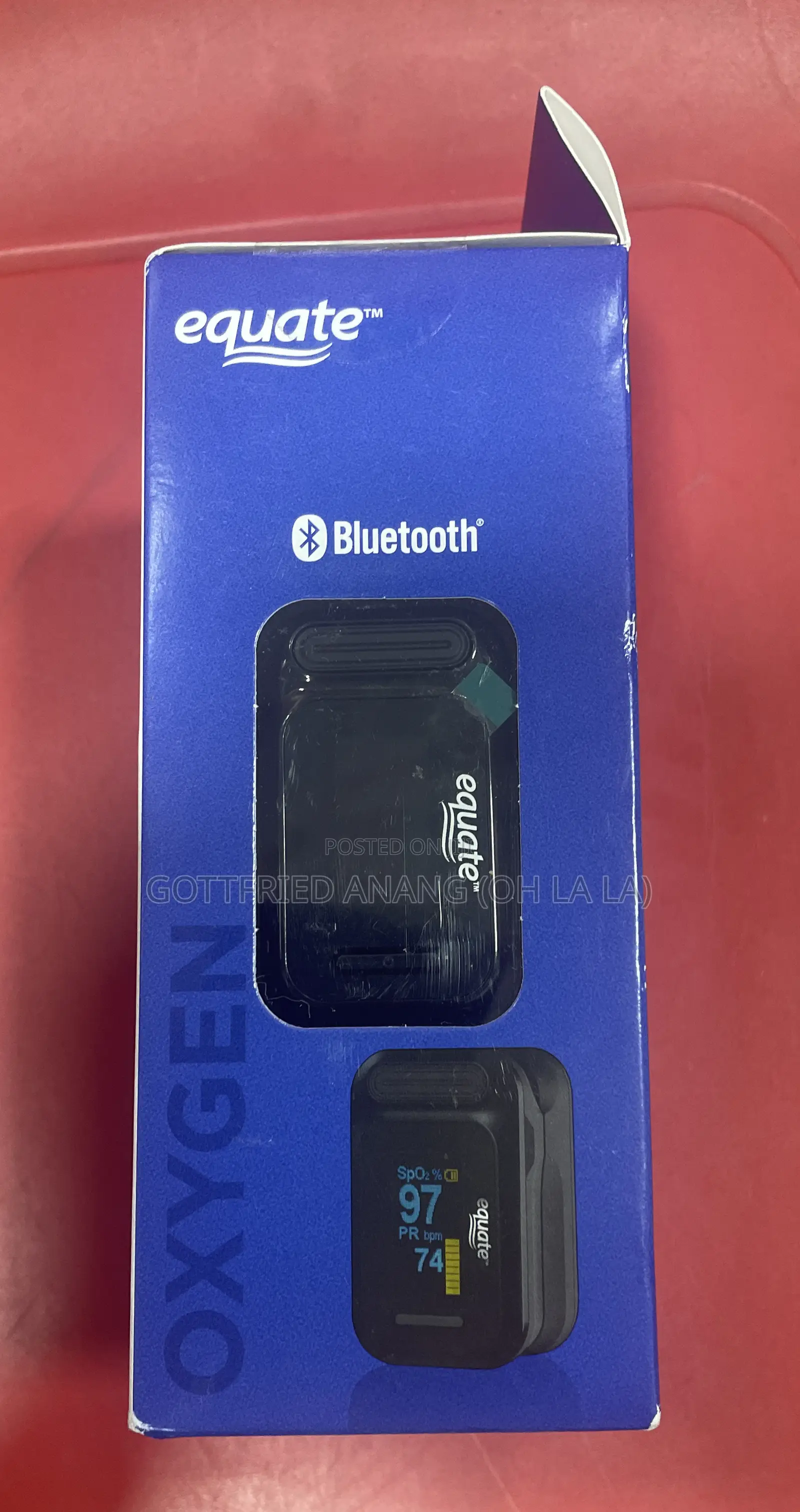 Equate Digital Pulse Oximeter With Bluetooth Wireless Technology,