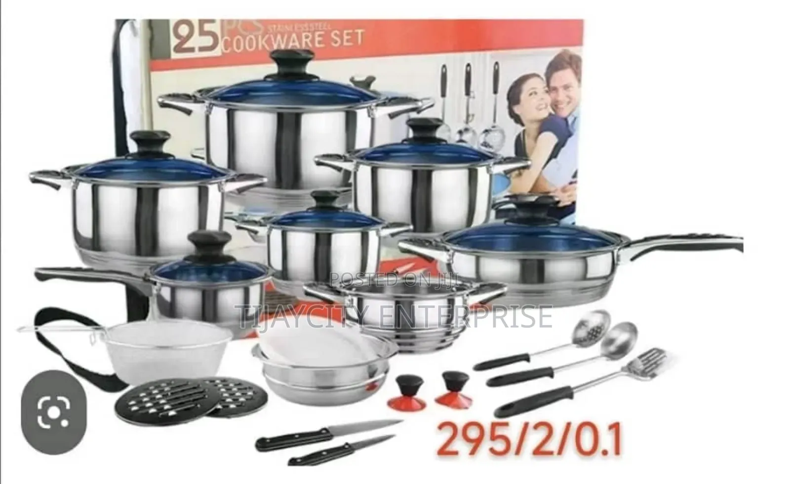 25 Pieces Cookware