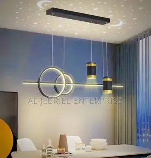 Remote Control Pendant Light (Black)