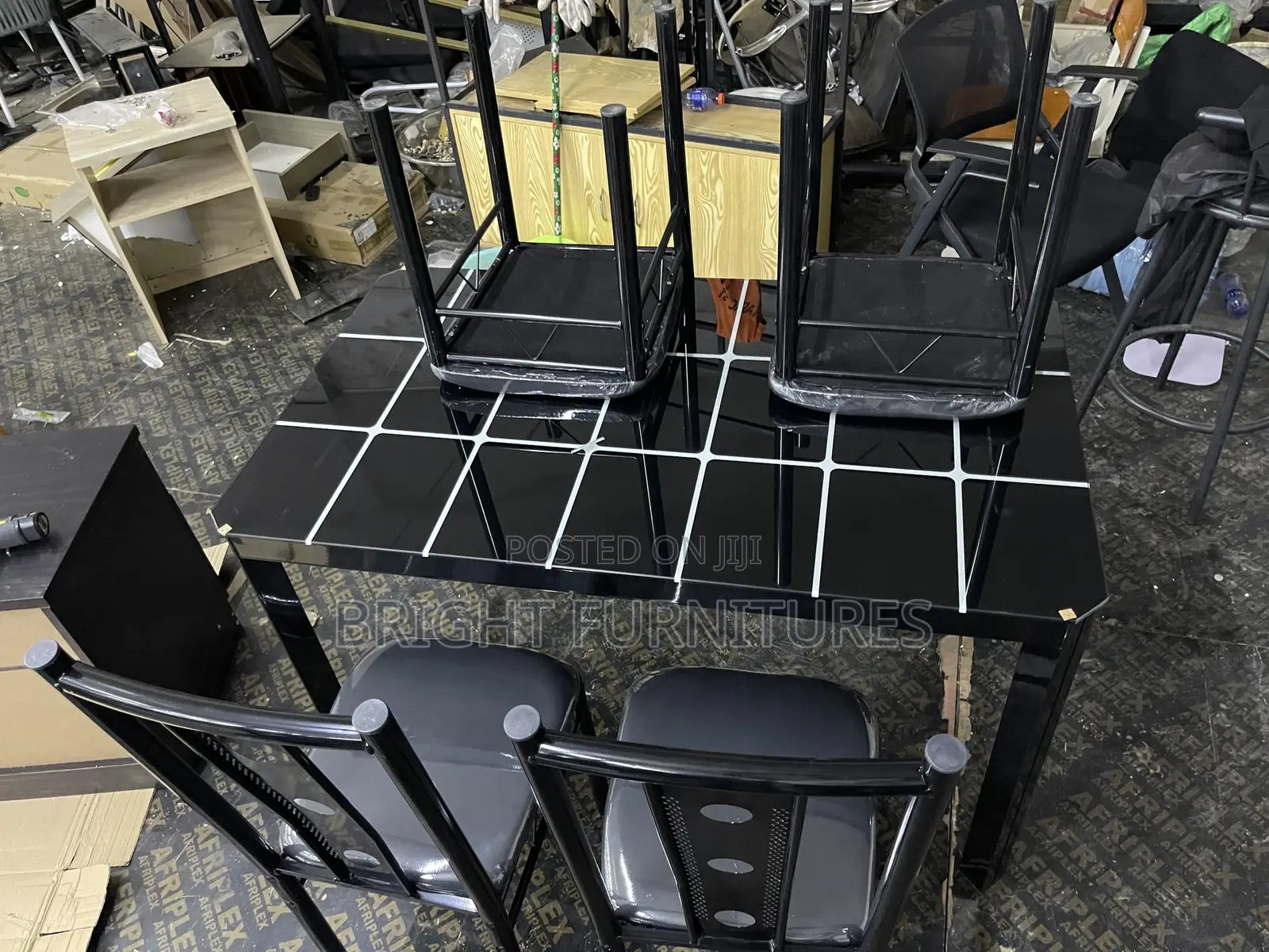 Dining Table Sets ( Glass Top 4 Seater)