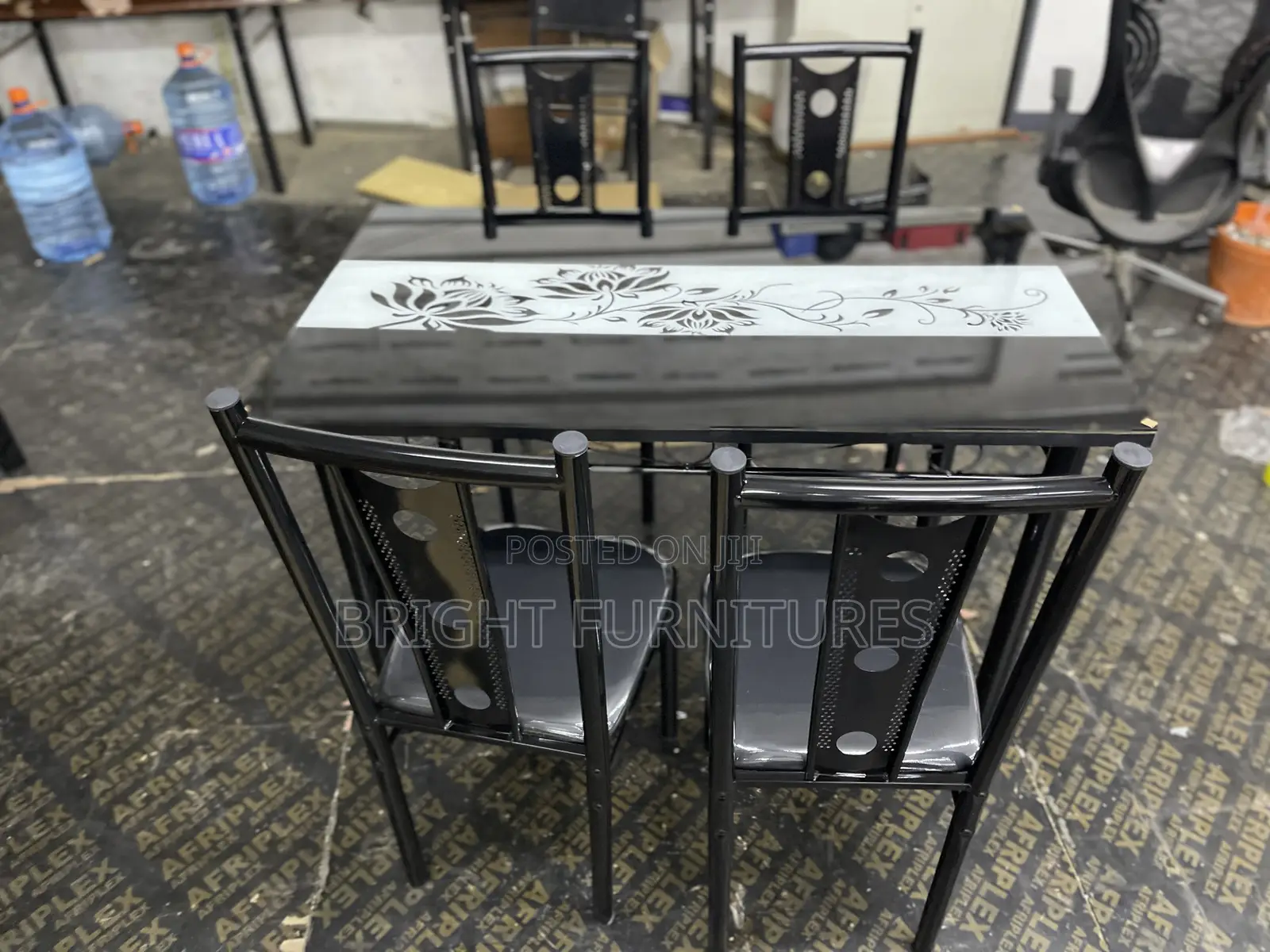 Dining Table Sets ( Glass Top 4 Seater)