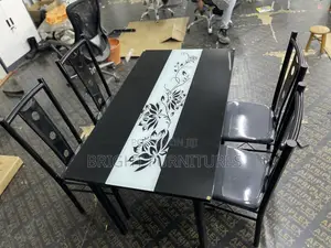 Dining Table Sets ( Glass Top 4 Seater)