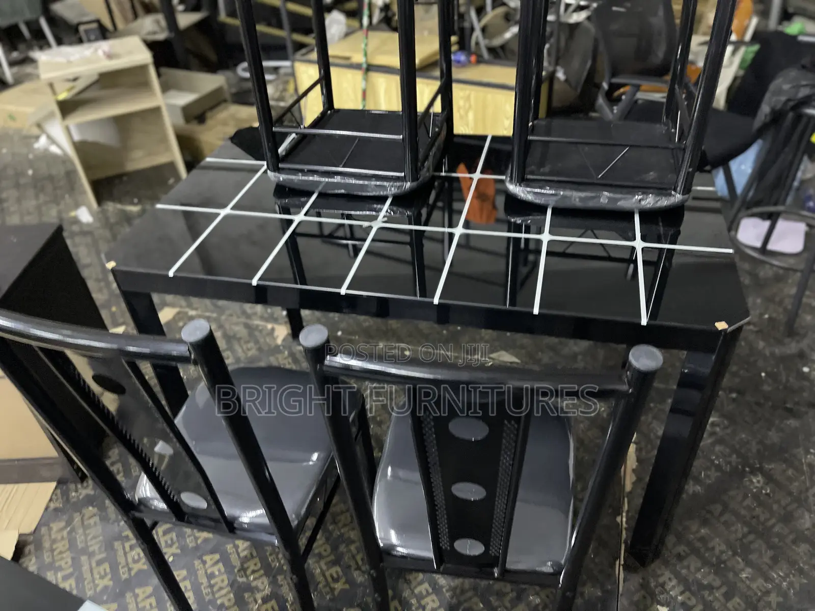 Dining Table Sets ( Glass Top 4 Seater)