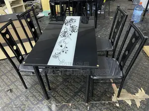 Dining Table Sets ( Glass Top 4 Seater)