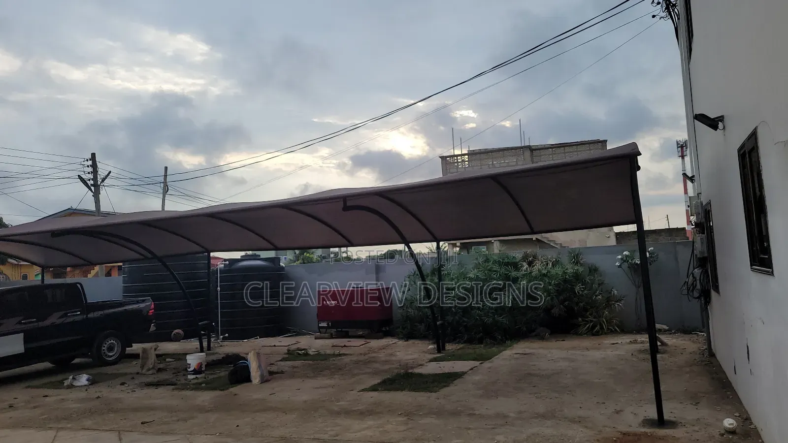 Multiple Carport Shade Fabrication