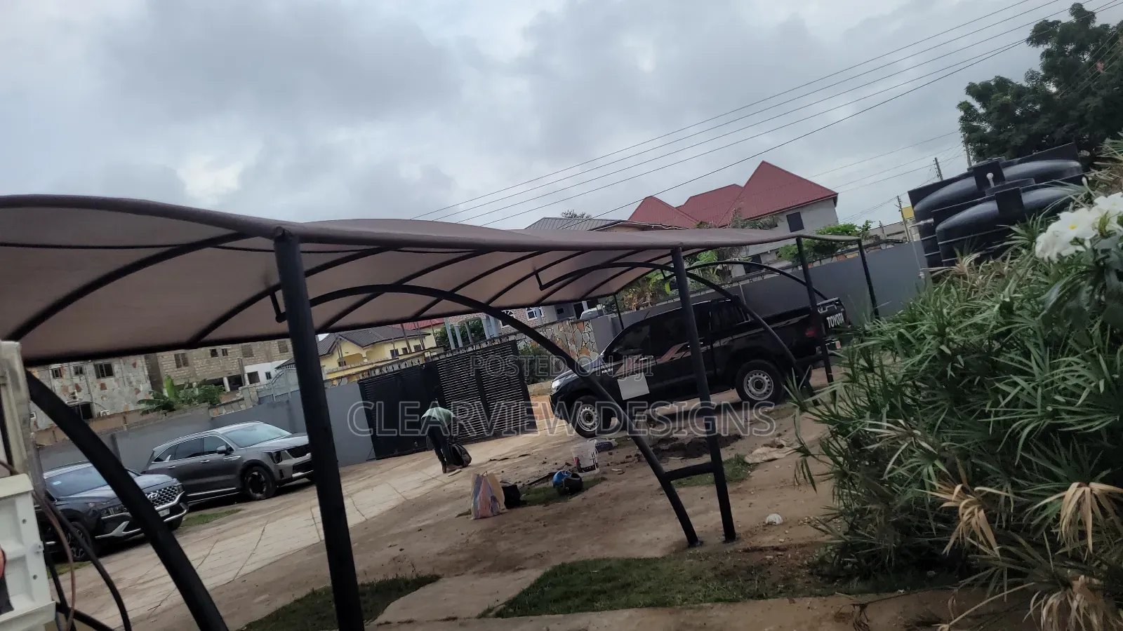 Multiple Carport Shade Fabrication