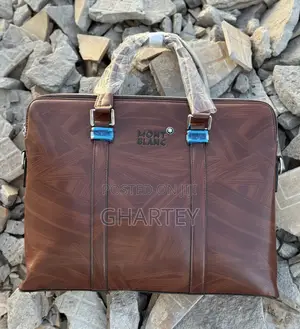 Montblanc Luxury Leather Briefcase for Men