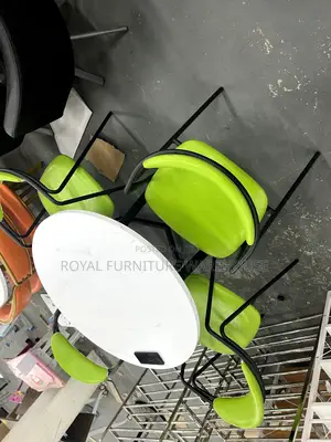 Green and White Combination Dining Set