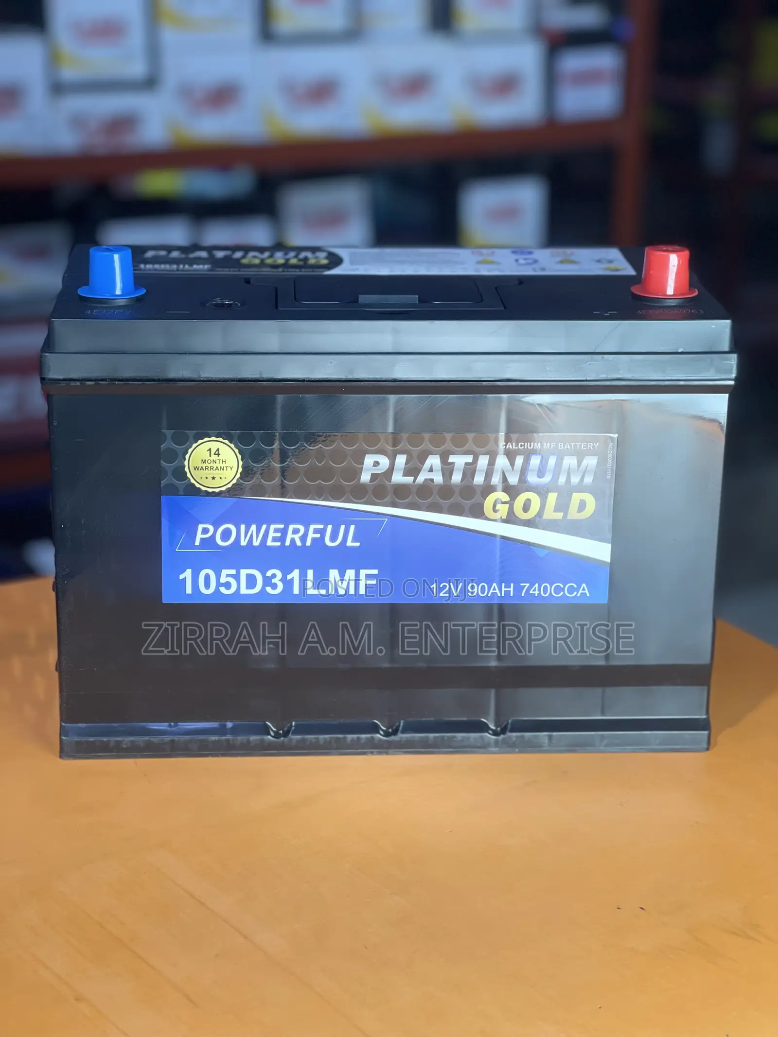 Platinum Gold Battery 105d23l 90ah 17plate