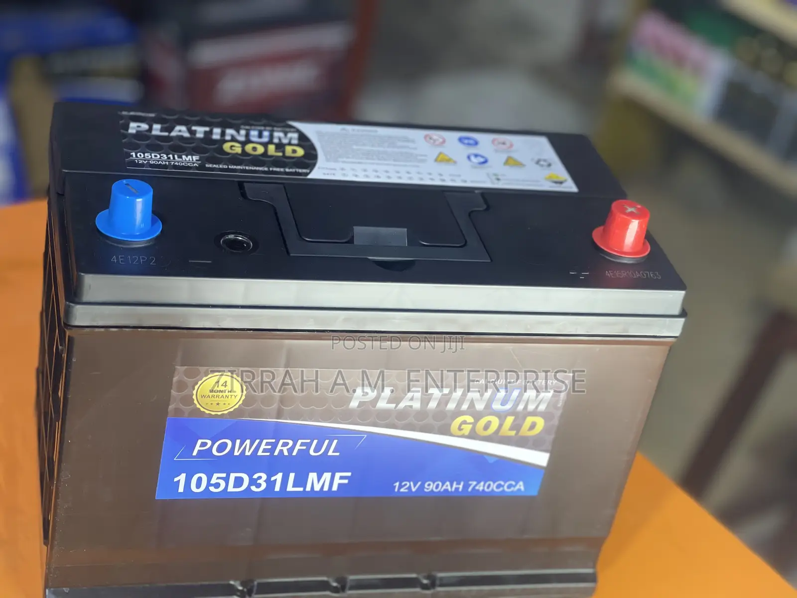 Platinum Gold Battery 105d23l 90ah 17plate