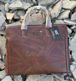 Montblanc Executive Luxury Leather Briefcase - Brown