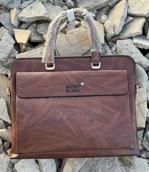 Montblanc Premium Luxury Edition Laptop Briefcase With Front Pocket