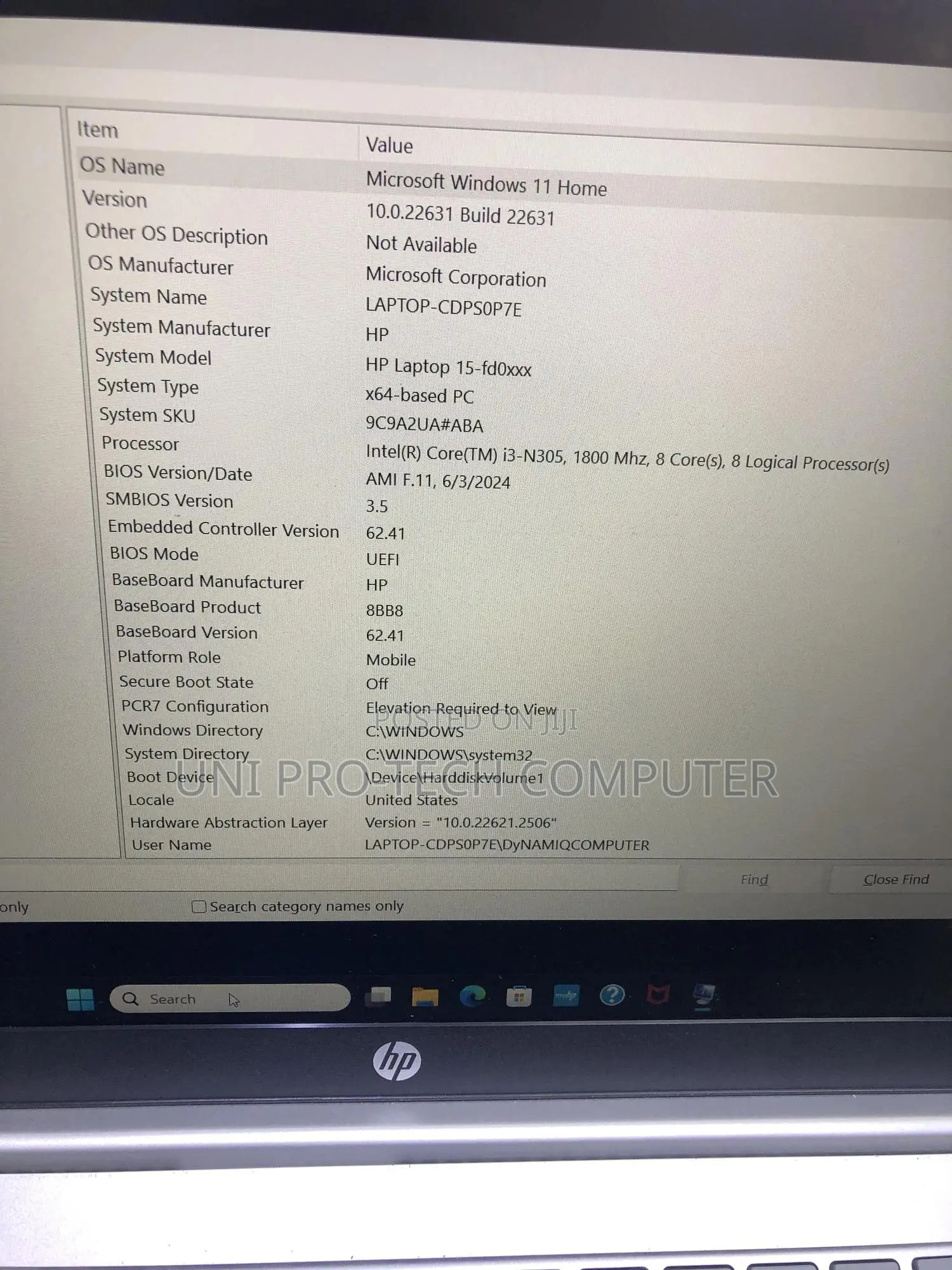 Laptop HP 15-Da2933nia 8GB Intel Core I3 SSD 256GB