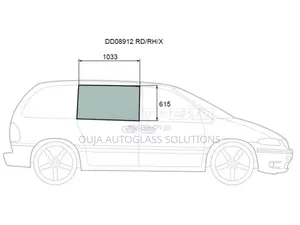 1996 Chrysler Town Country Voyager / Dodge Caravan Right Side Glass