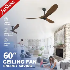 Wooden Blade Fan 60”