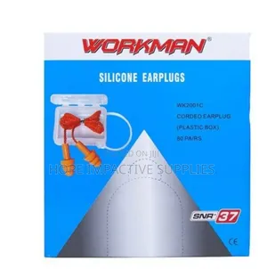Workman Silicone Earplugs(Snr=37) - 80 Pairs Pack.