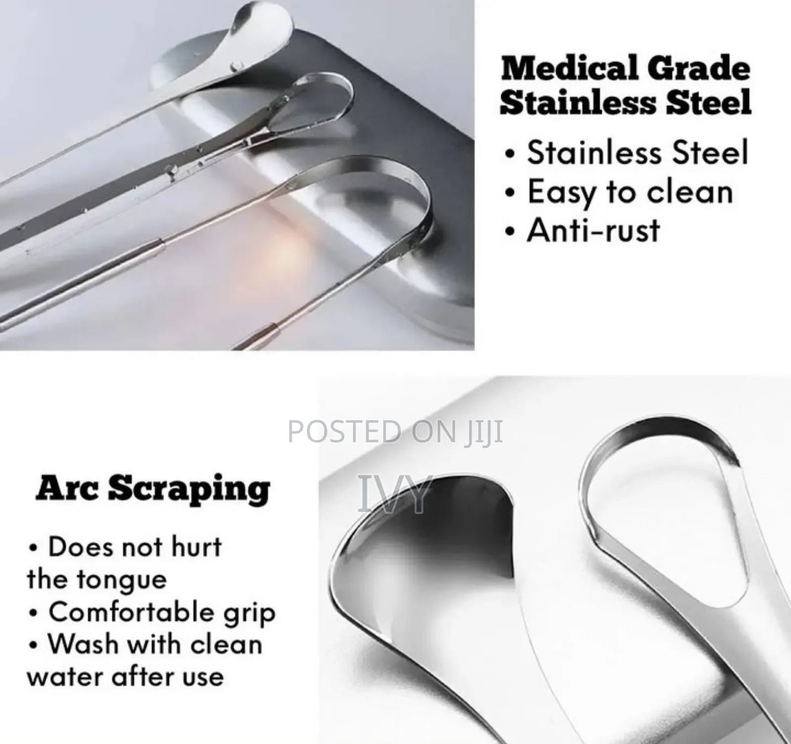 Stainless Steel Tongue Scraper