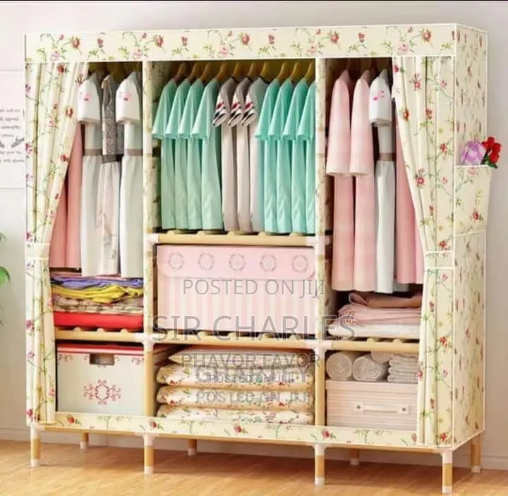 3 In 1 Wooden Wardrobe/Bamboo Wardrobe
