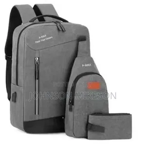 High Quality 3 in 1 Backpack - Colour May Vary