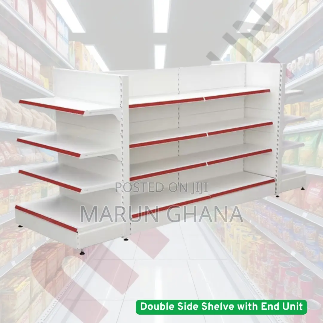Double Side Shelves Rack For Supermarket Pharmacy Shop Etc.