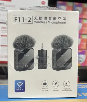 F11-2 Wireless Microphone for Live Shoe, Interview Vlog Short Video