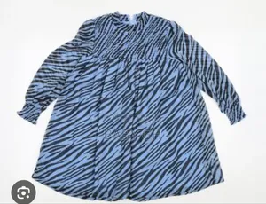 M S Girls Blue Long Dress