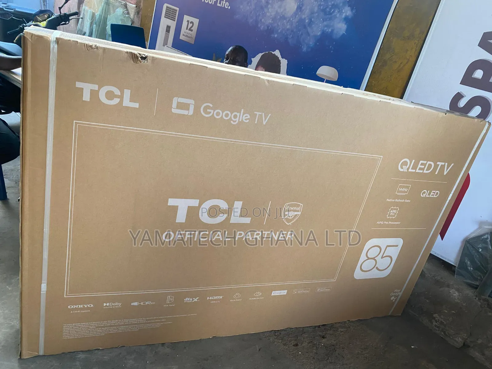 Tcl 85inch Google Smart Qled 4k Tv With Voice Control Remote