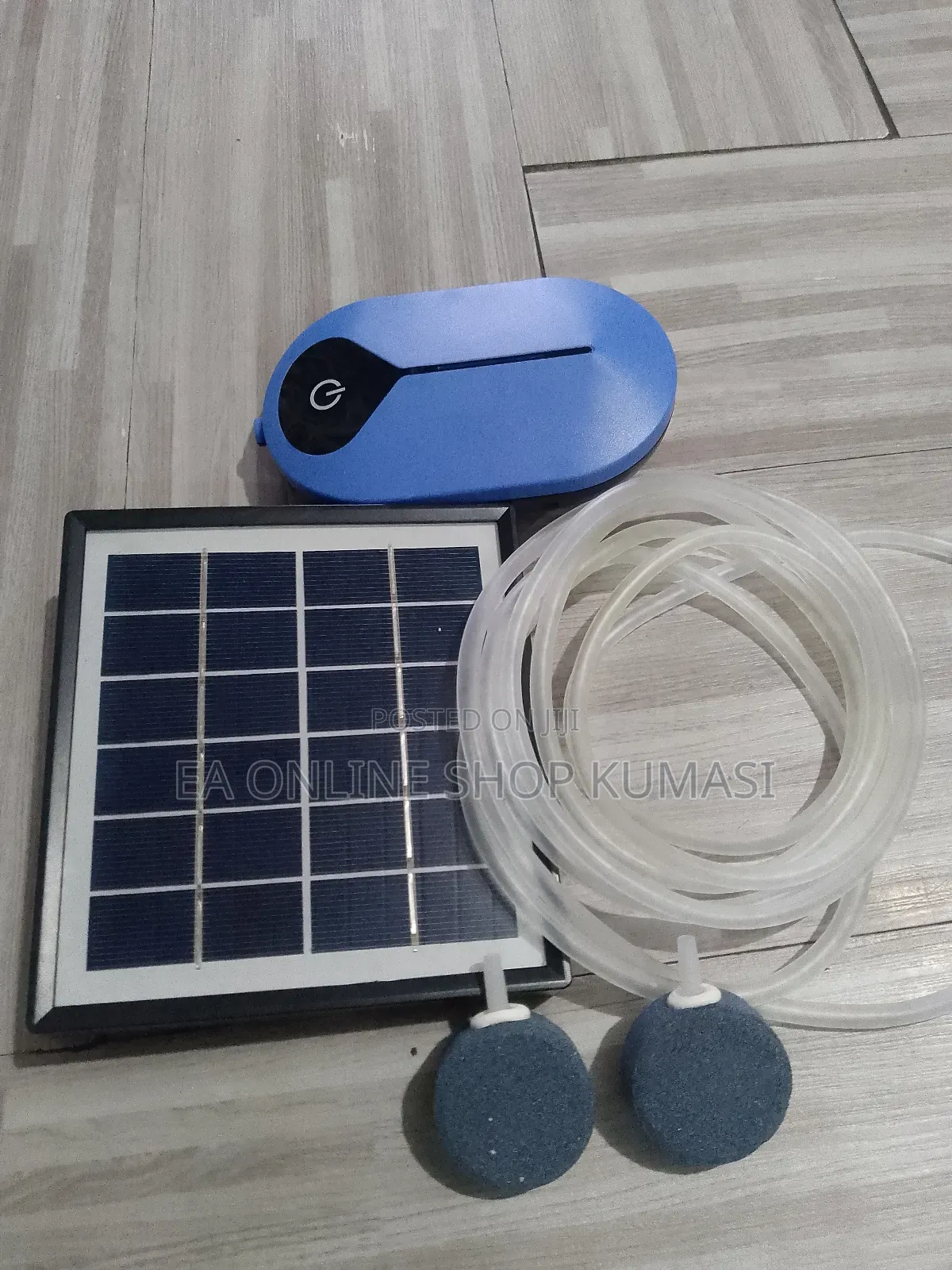 Solar Aquarium Oxygen Air Pump. Electric And Solar Charging