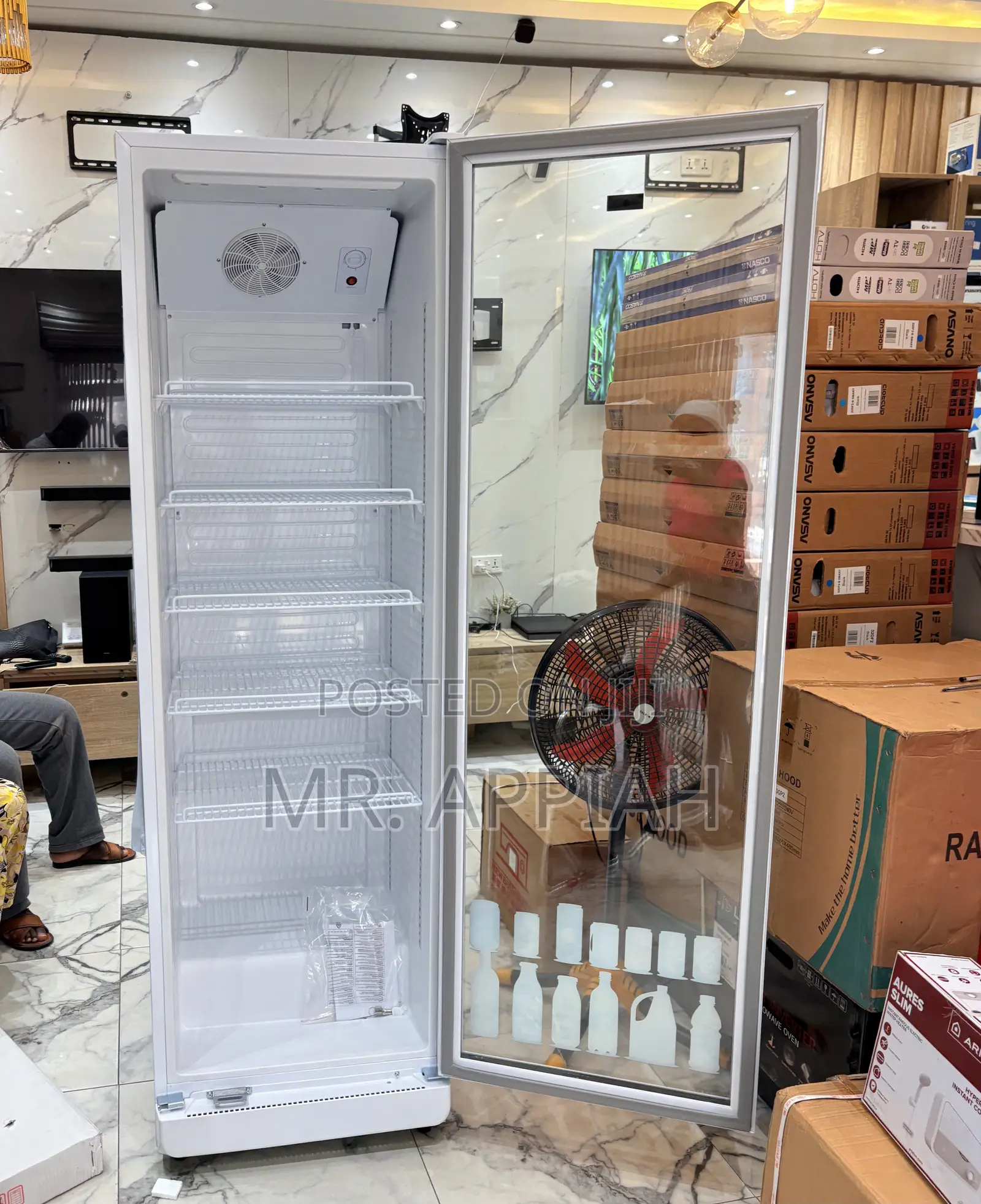 Energy Efficient Nasco 360 Liters Single Door Display Fridge.