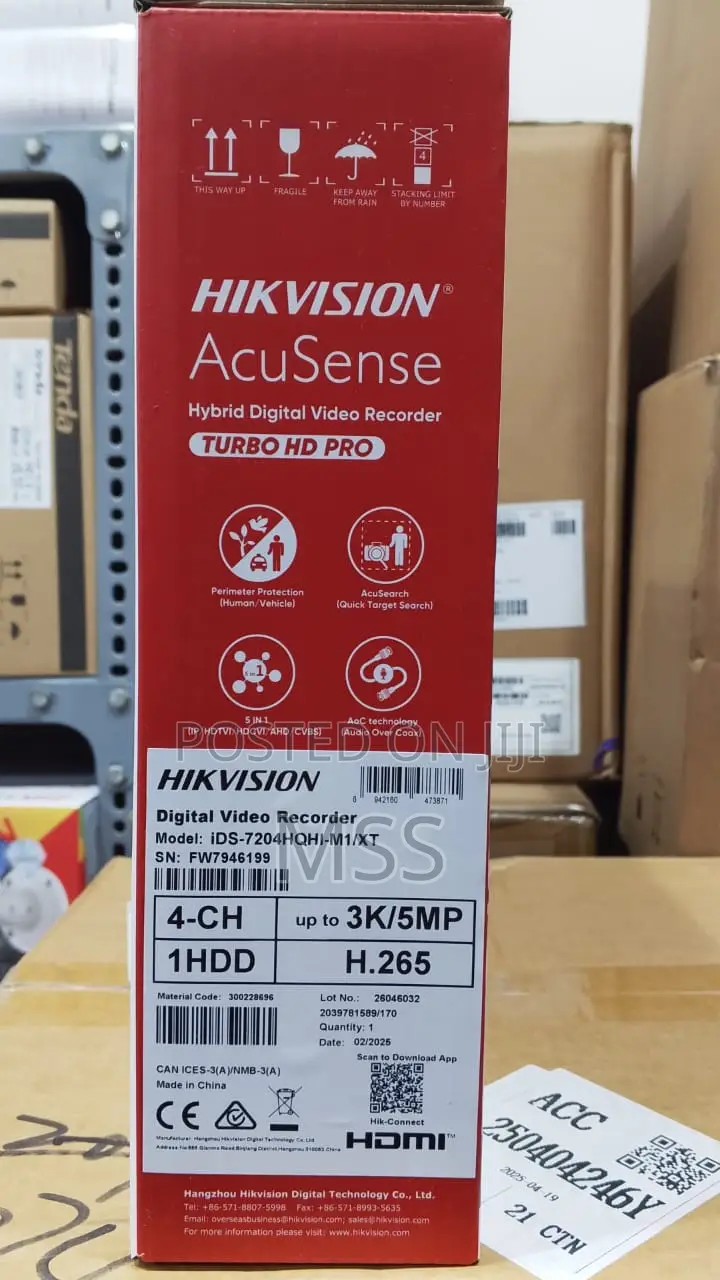 Ids-7208hqhi-M1/Xt 8-Ch 1080p 1u H.265 Acusense DVR