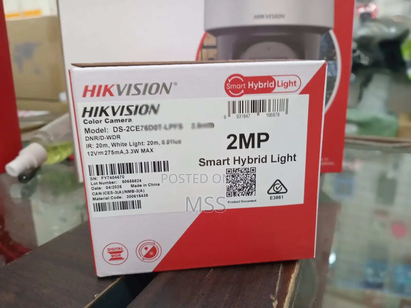 Ds-2ce76d0t-Lpfs=2mp Smart Hybrid Light Audio Fixed Turret Camera