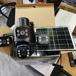 Triple Lens 4g Solar CCTV Camera