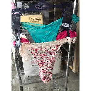 4 New Rachel Roy Micro Bonded Legs Lace Waist Mid-Rise Thong Panties