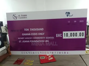 Professional Dummy/Giant Cheque for Corporate Events and Presentations