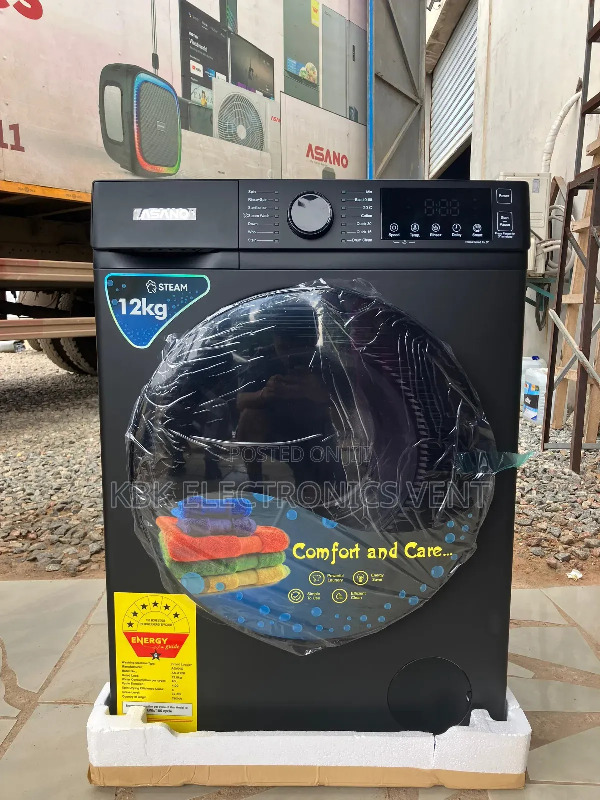 Asano 12kg Front Load Washing Machine