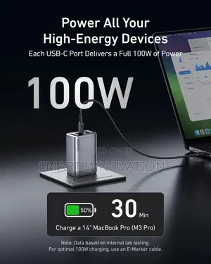 Anker Prime Wall Charger (100w, 3 Ports, Gan)