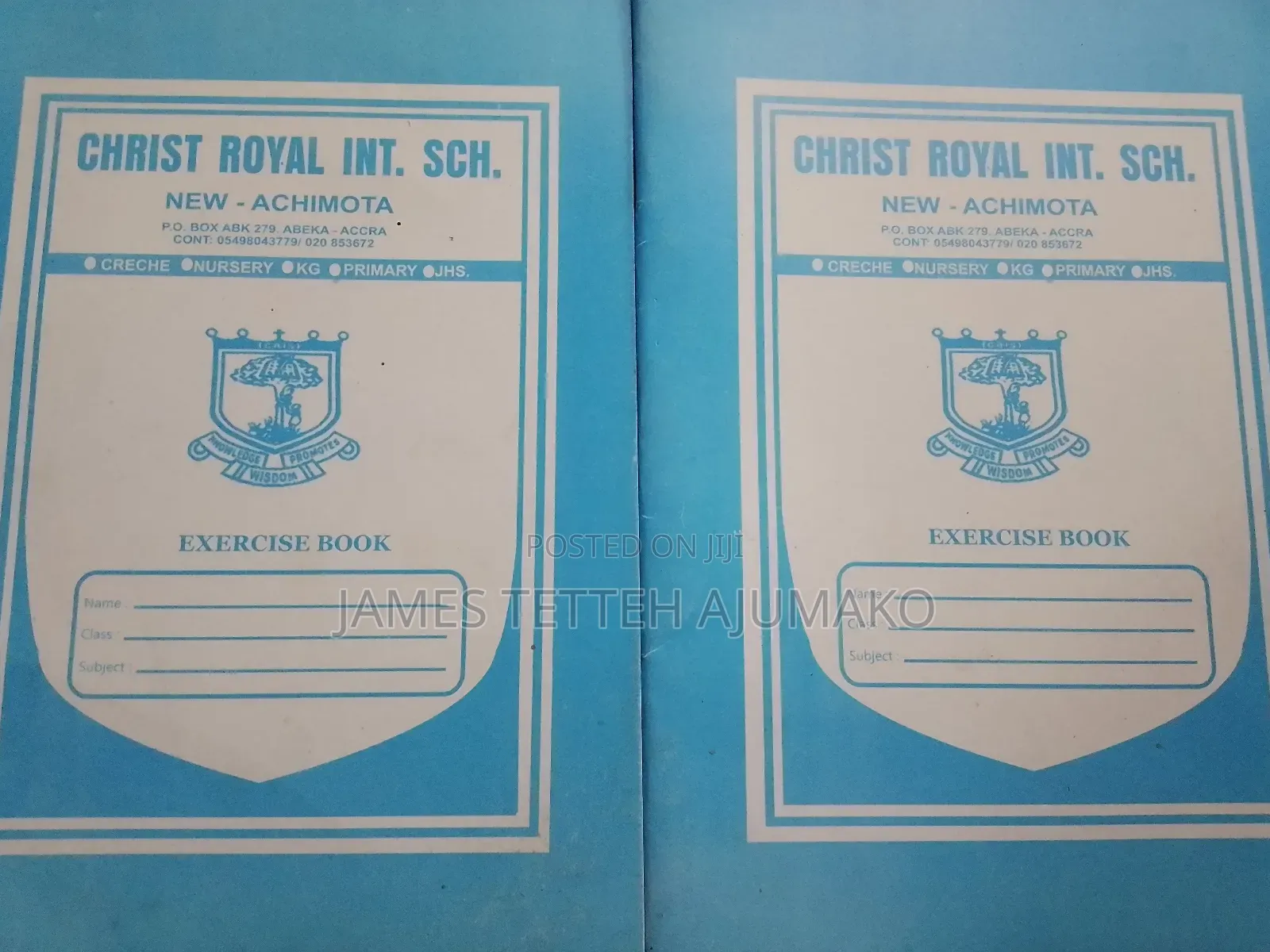 Note1,Note3, Passbook, Case Binding, Susu/Dues Card, Invoices/ Reciept