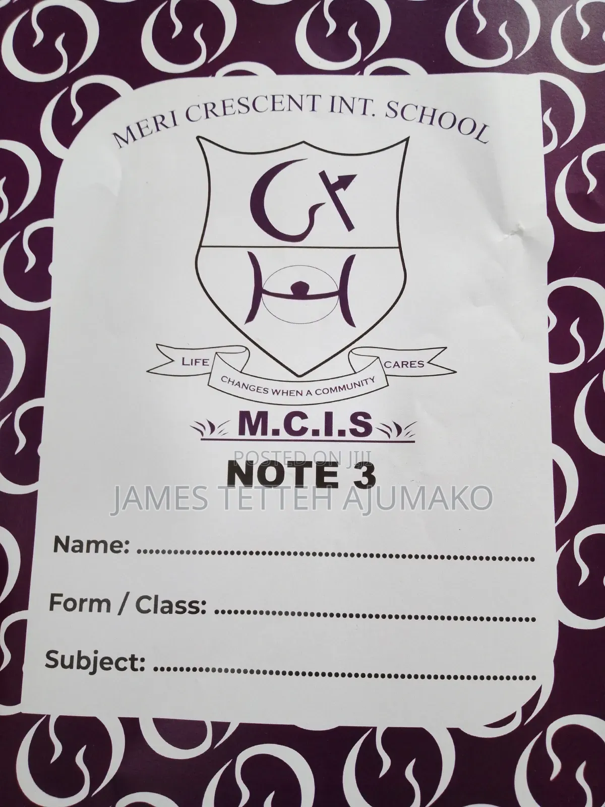 Note1,Note3, Passbook, Case Binding, Susu/Dues Card, Invoices/ Reciept