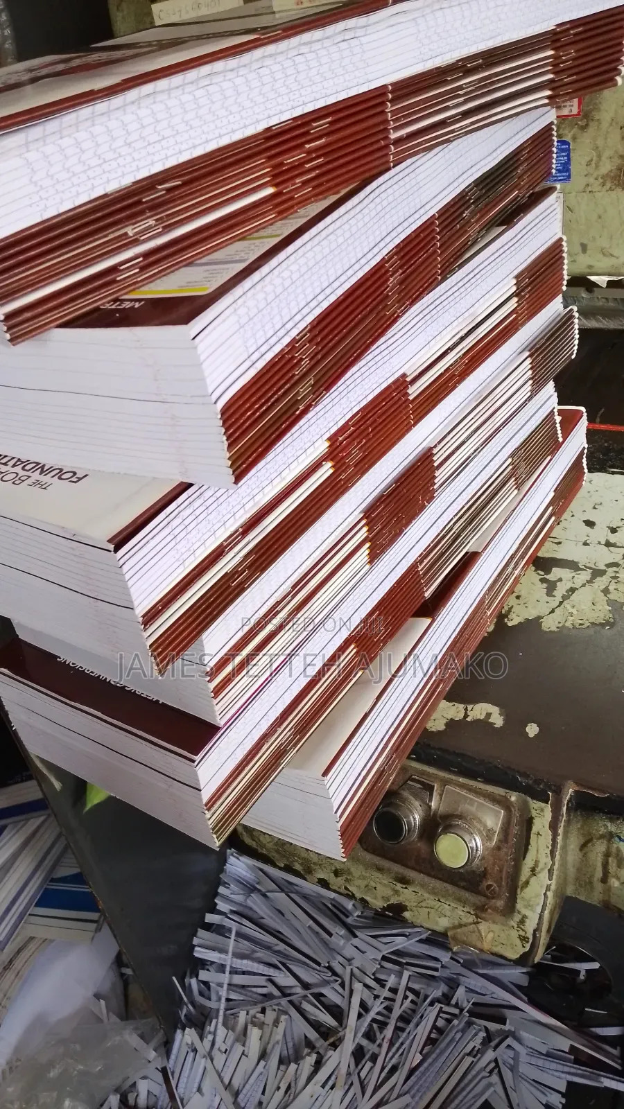 Note1,Note3, Passbook, Case Binding, Susu/Dues Card, Invoices/ Reciept
