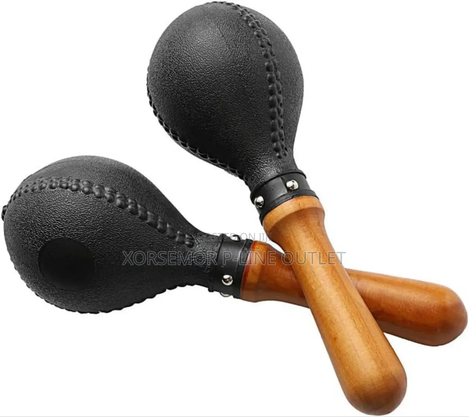 Wood Leather Maracas